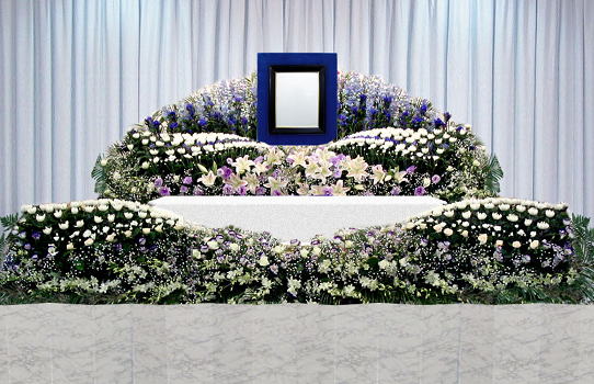 花祭壇の一般葬やすらぎＣ