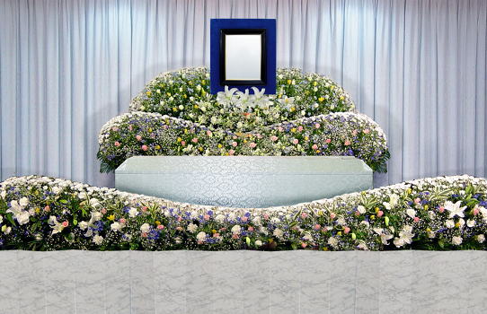 花祭壇の家族葬やすらぎＤ