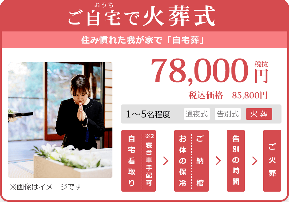 ご自宅で火葬式/直葬